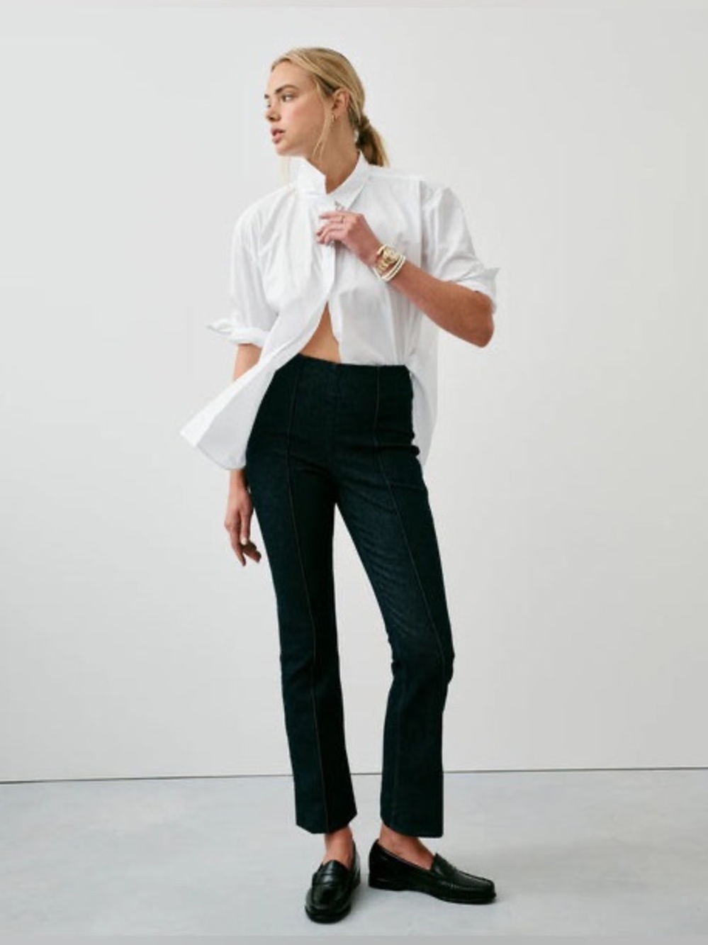 NWT SPANX Zero Waistband Micro Flare Jeans Raw Indigo 2X Tall | Sold Out Style